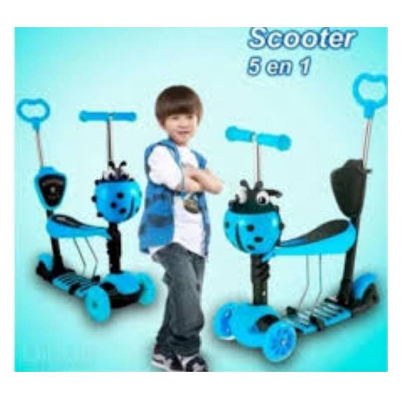 GENERICO Scooter o Monopatín para niños con luces LED 5 en 1