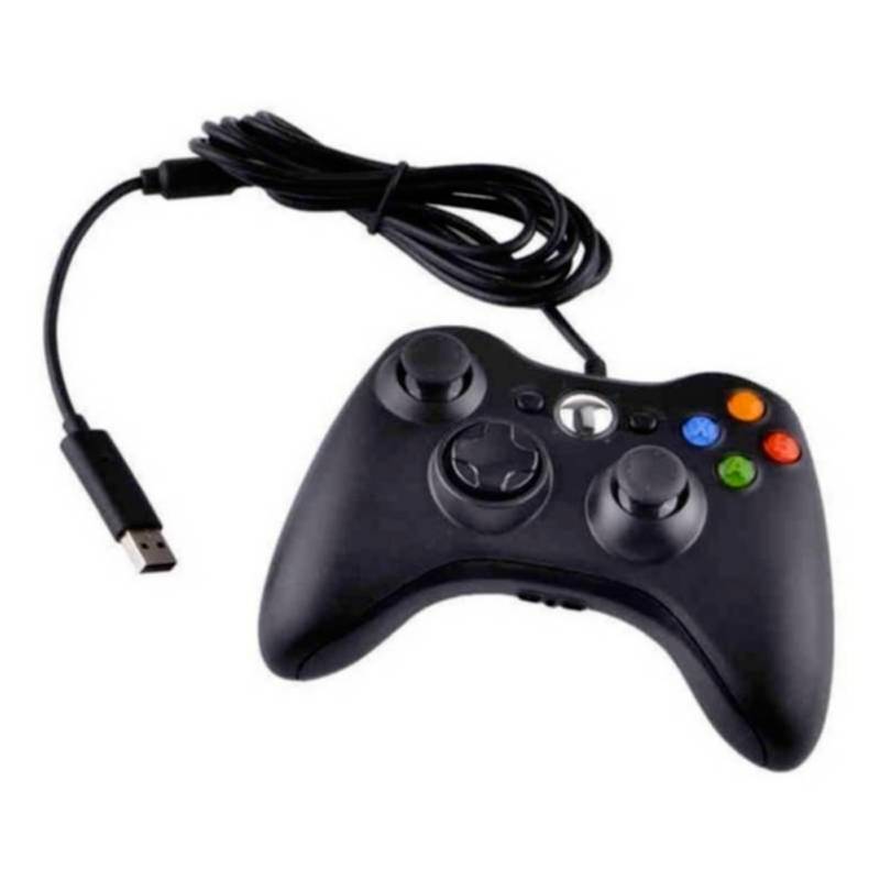 DBLUE - Joystick Para Xbox 360 Usb Vibracion Nuevo Compacto Negro
