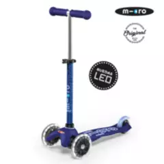 MICRO - Scooter Micro Mini Deluxe LED Azul, Niños 2 a 5 años