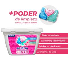AILEDA - 36 Cápsulas Detergente Multifuncional Flor de Lirio