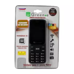 GREEN E - Teléfono Celular NonnoPhone Bluetooth 21 Green e