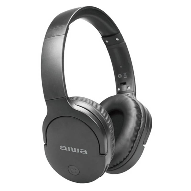 AIWA - Audífonos Aiwa AW-K11 Over Ear Bluetooth Plegable Negro