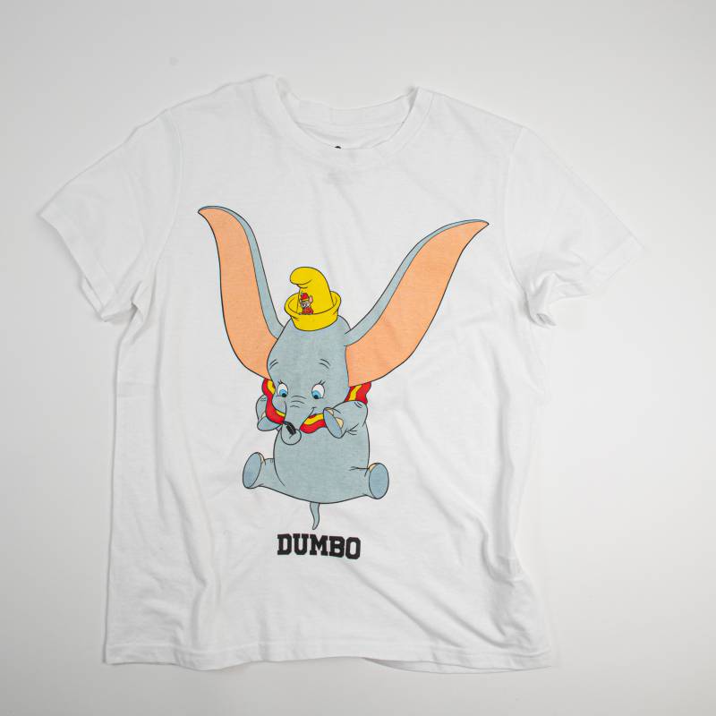 DISNEY - Polera Mujer Dumbo Fly Blanco Disney
