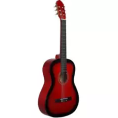 GENERICO - Guitarra de juguete de 34 Pulgadas roja con negro TodoAudio.