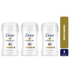 DOVE - Pack X 3 Desodorante Barra Dove Invisible Dry