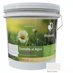 PINTUREC - Esmalte al Agua Pinturec Satinado Blanco Llama 4G