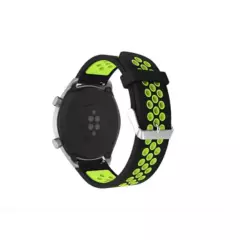 GENERICO - Correa Samsung Galaxywatch 42mm  Active Gear2 20mm Negro verde