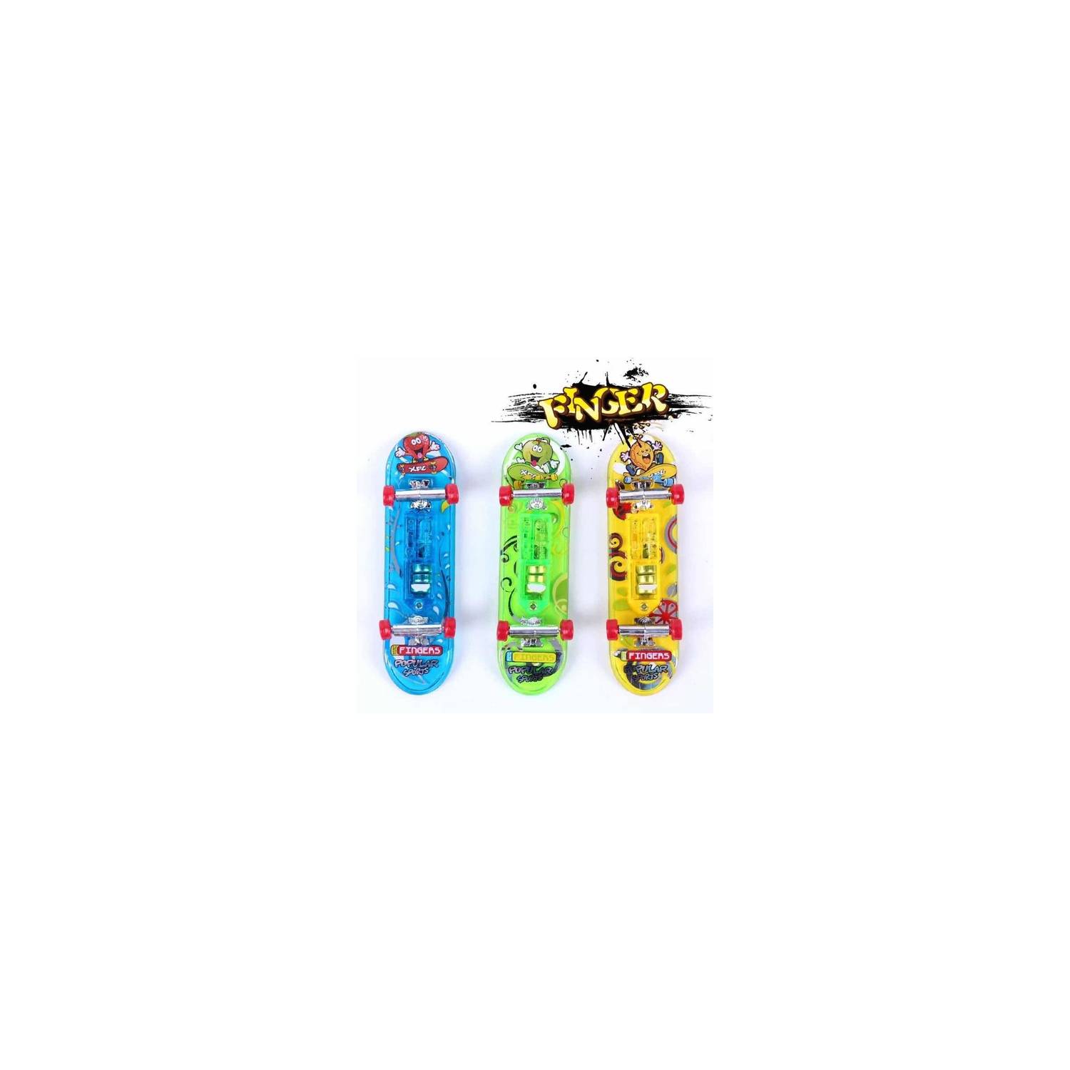 GENERICO Set 6 Mini Juego Skate Para Dedos Patineta