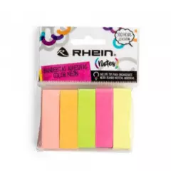 RHEIN - Set 500 notitas adhesivas banderitas de papel