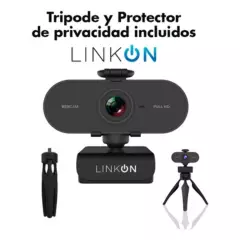 LINKON - Webcam Camara Web Fullhd 1080p Usb Microfono Tripode