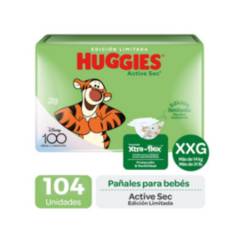 HUGGIES - Pañal Huggies Active Sec XXG 104 pañales
