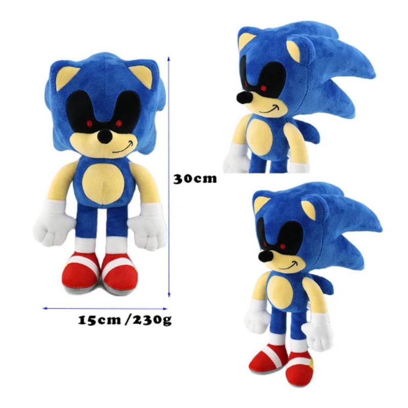 Sonic - Peluche Sonic The Hedgehog Color Azul - 30cm - Calidad Super Soft
