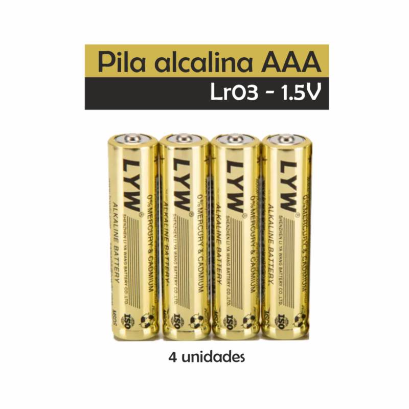 Batería alcalina aaa