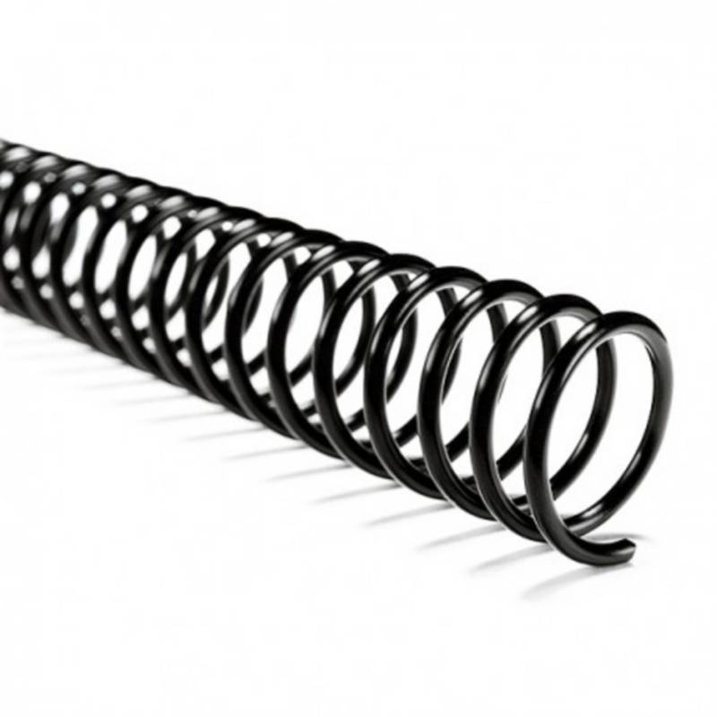TERMOLAM - Espiral plástico Negro 14mm (110 hojas) 100 unidades