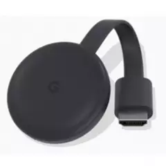 GOOGLE - Google Chromecast 3 Tercera Generacion Negro