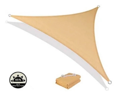 Toldo Vela 98% Sombra Malla Premium Cuadrado 2x2 Beige