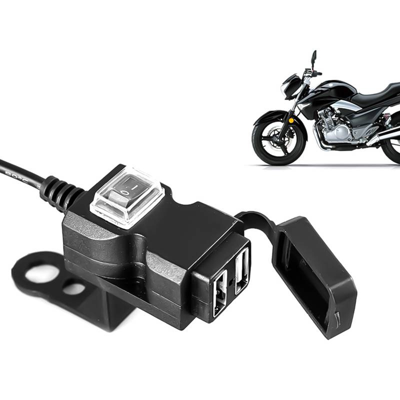 GENERICO - Cargador USB dual resistente al agua para Motocicletas