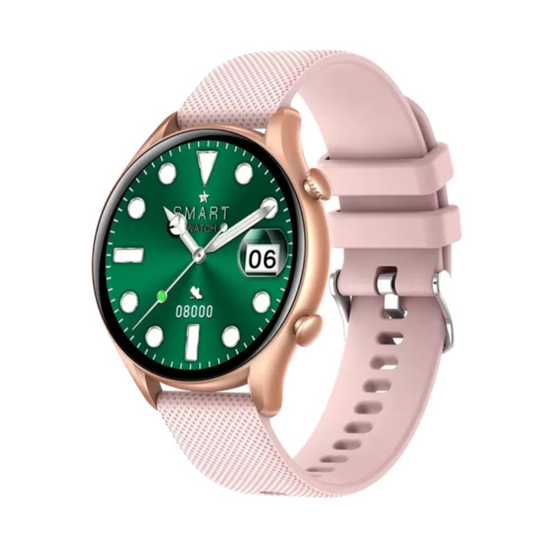 FOXYSMART - Reloj inteligente Sport Watch KT60 Smartwatch para Mujer -Rosa gold