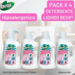 BEOX - Pack x 4 Detergente Líquido Hipoalergénico Beox® Ecobox 3Lts