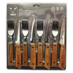WAYU - Set Cuchillos y Tenedores 8 Piezas
