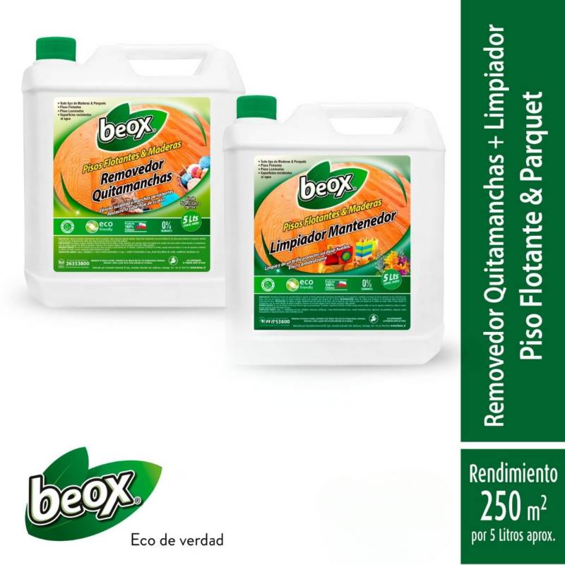 BEOX - Removedor y Limpiador Piso Flotante Laminado Beox® 5Litros