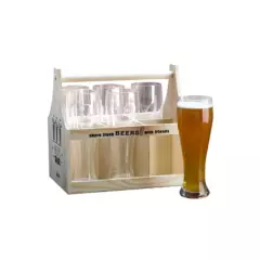 CHANTILLY - Set 6 Vaso Cerveza C/N° En Caja CHANTILLY