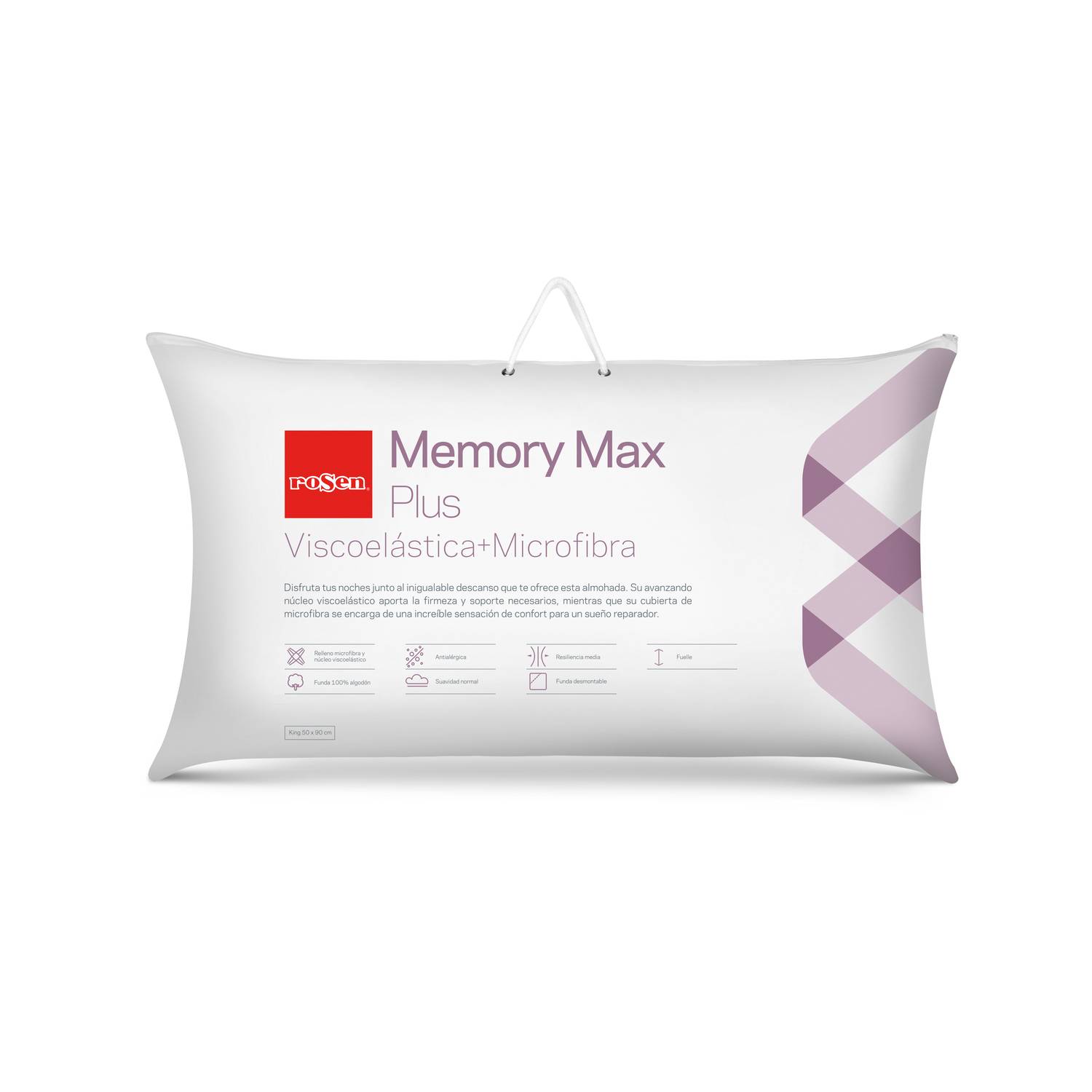 Almohada viscoelástica Soft Memory Premium Cloen 90 cm