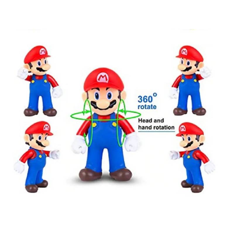 GENERICO Figura Mario Bross de 14cm Articulado Coleccionable