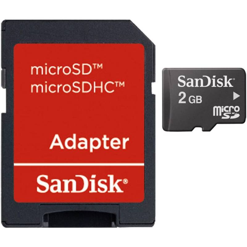 Tarjeta Micro SD de 2GB con Adaptador de clase 10 de Rams