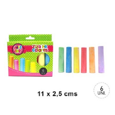 Tizas Jumbo x 6 colores