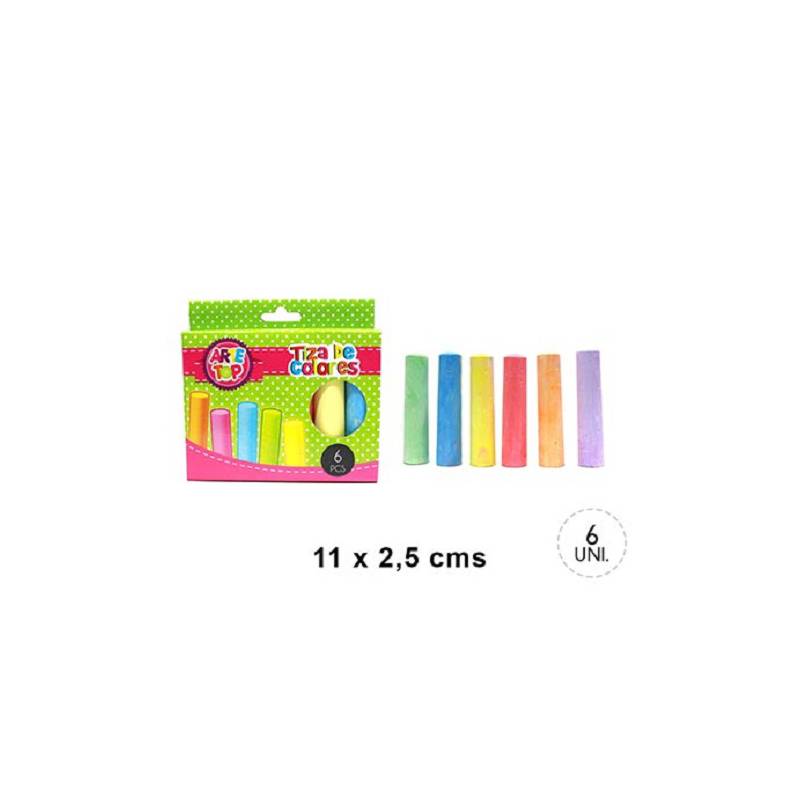 Tizas Jumbo x 6 colores