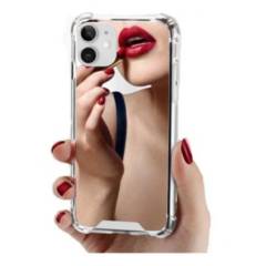 GENERICO - Carcasa Para iPhone 12 mini Mirror Espejo Maquillar Plata