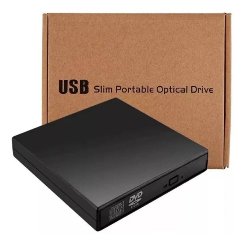 Lector Grabador de CD/DVD externo USB 2.0 con conector USB tipo C -  Cablematic