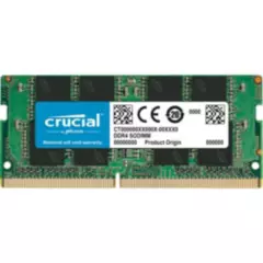 CRUCIAL - Memoria Ram DDR4 8GB 3200MHz Crucial SO-DIMM CL22 Non-ECC 12V