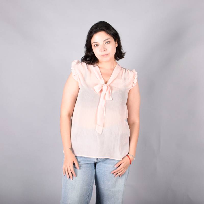 ORANGE BLUE Blusa Mujer Sin Manga OB Poliéster Rosa Pastel 44 |  