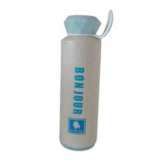 RUNN - Botella De Vidrio 600cc Forrada en Bioplástico Color Celeste