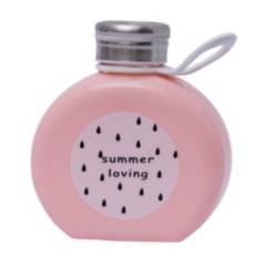 RUNN - Petaca Botella Portátil Infantil Color Rosa