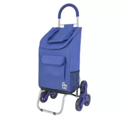 DBEST PRODUCTS - Carrito de Compras Plegable Escalador Carro Feria Blue