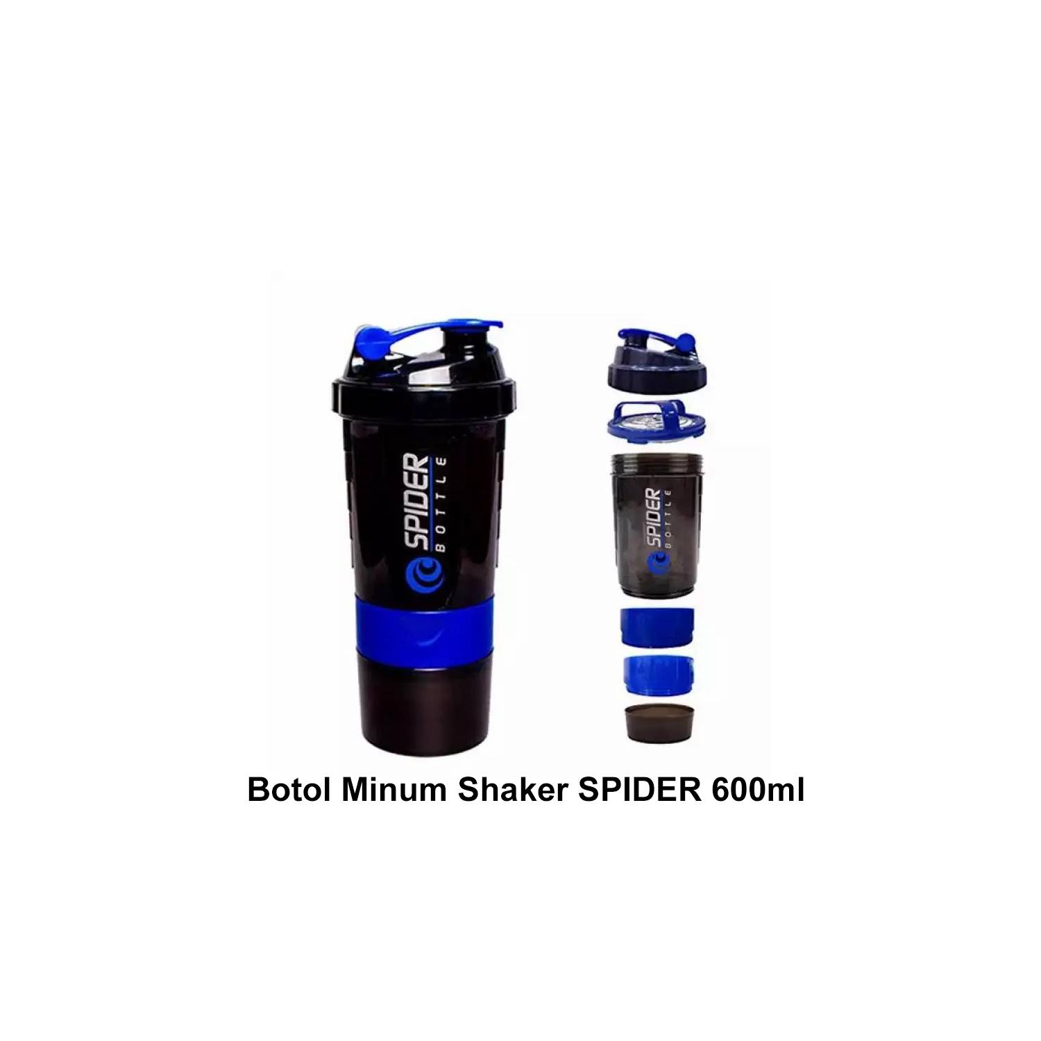 Shaker 3 en 1 Mezclador Batidos Proteina Botella 500ml Gym