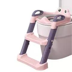 CRUSEC - Asientos Adaptador Escalera Inodoro Para Niñas Rosa