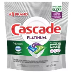 CASCADE - Detergente lavavajilla Cascade platinum actions 14 capsulas
