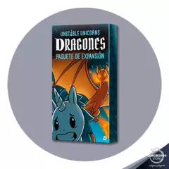 ASMODEE - Juego de cartas Unstable Unicorns - Dragones Expansion