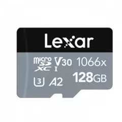 LEXAR - Tarjeta Lexar 128GB Micro SD XC1066x C-10 UHS-I LEXAR