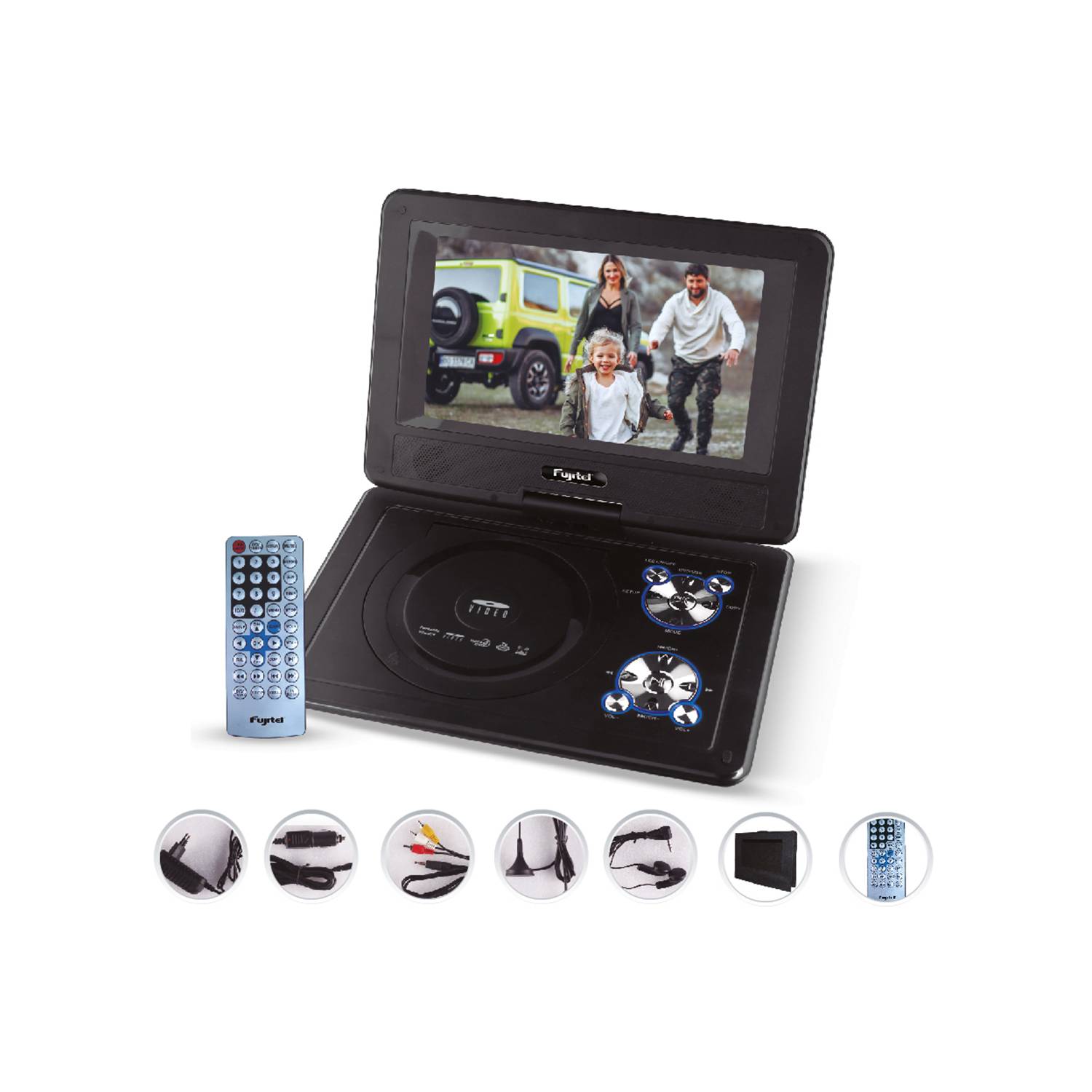 FUJITEL Dvd Portátil Fujitel Con Tv Microlab Protectora Negro | falabella.com
