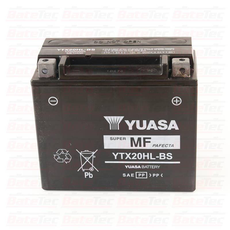 YUASA - Yuasa YTX20HL-BS - 18 Ah Batería de moto - Larga duración - Tecnologia AGM