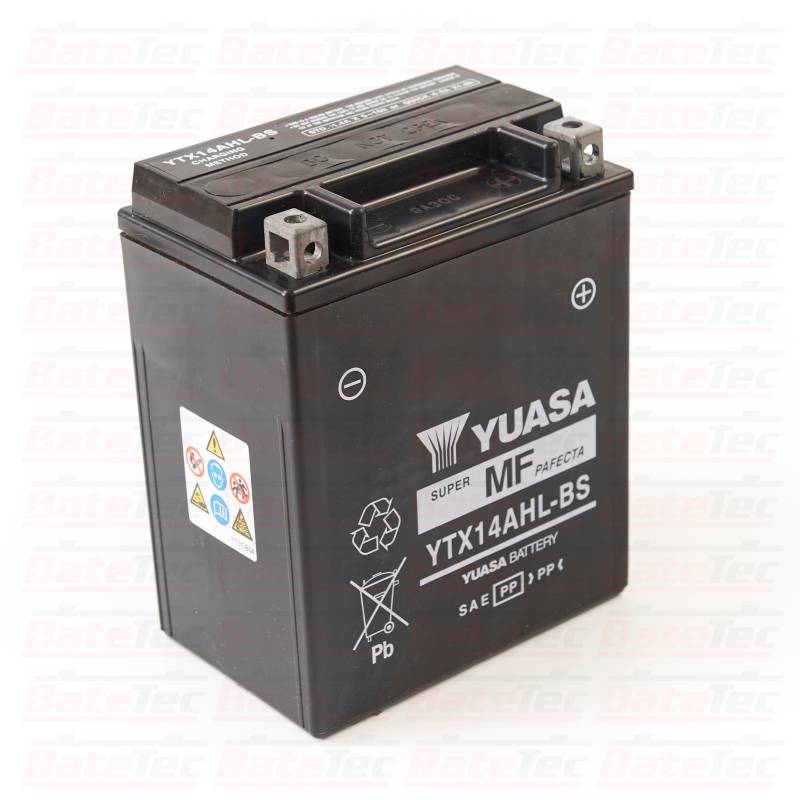 YUASA - Yuasa YTX14AHL-BS - 12 Ah Batería de moto - Larga duración - Tecnologia AGM