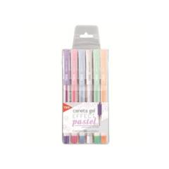 TRIS - Set 6 lápices gel colores pastel
