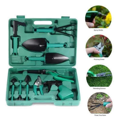 Kit Herramientas Jardineria X 3 + Tijera Podar Huerta