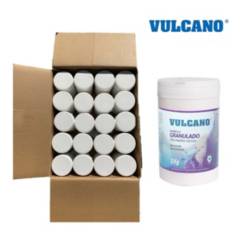 VULCANO - Pack Para Piscina 20 Unidades Cloro Granulado Vulcano