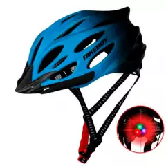 DEFENSOR FOREVER - Casco adulto de bicicleta con luz azul